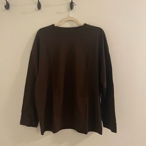 Zara Brown Long Sleeve Shirt, Medium